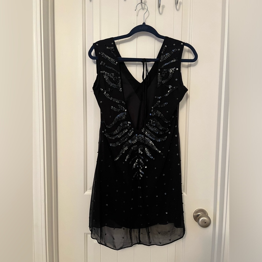 Guess by Marciano BLACK BEADED DRESS size Small.